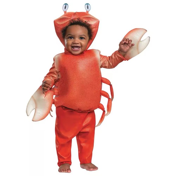 NEW Disguise The Little Mermaid Sebastian Costume 6-12 Months - Picture 1 of 5